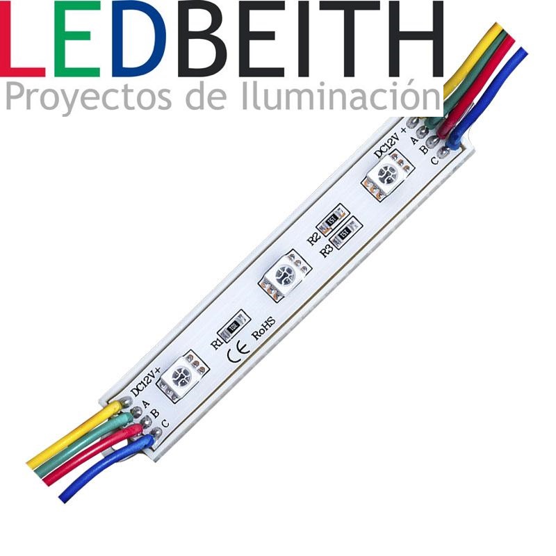 Módulo 3x 1SMD5050, 0,72W RGB 